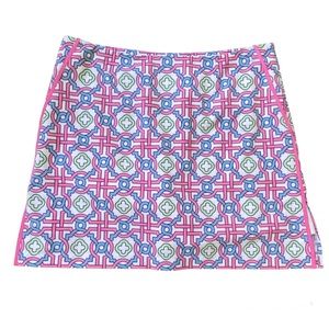 Golftini Candy Lane Women's Golf Skort Skirt Pink Blue Athletic Wear Sz  4